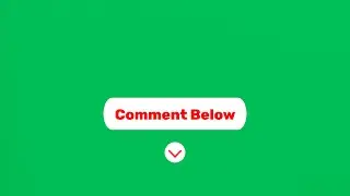 Green Screen Comment Below Button Animation | 4K | Global Kreators
