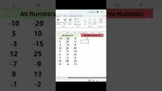 Select and Highlight all negative numbers in Excel #shorts #shortvideo