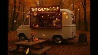Cozy Autumn Coffee Truck Ambience 🍂 | Soft Jazz Piano Bossa Nova for Relaxation, Study & Calm Focus