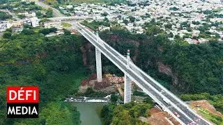 Les images époustouflantes d'un vol de drone au-dessus du pont SAJ