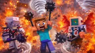 99% chaos, 1% actually playing the game (JOIN US ON OUR REALM) #Minecraftcore