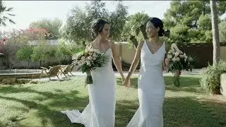 So much love at this perfect wedding at Xalet del Nin - Joanna&Sophie by Urko Wedding Films