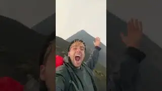 The Best Selfie Ever Taken? Lightning Hits Mountain Peak ⚡ #Clipmunk Subscribe for DAILY Videos