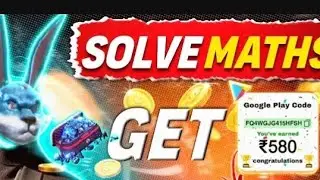 Play math quiz and earn redeem code 🤑🤑🤑