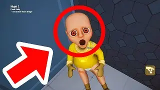 STAYED HOME ALONE AT NIGHT ! funny moments The game The Baby In Yellow