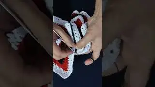 How to join crochet pieces (slip stitch method)#crochetpatterns #subscribe