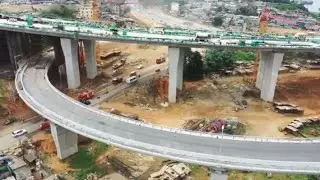 Évolution Du Quatrième Pont D'Abidjan Par Drone