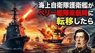 【衝撃】もしも現代の海上自衛隊護衛艦がペリー艦隊来航時に転移したら？【AIシミュレーション】