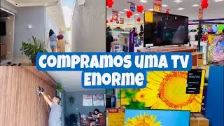 COMPRAMOS UMA TV GIGANTE PARA &Aacute;REA GOURMET + PASSAMOS UM SUFOCO DANADO + INSTALA&Ccedil;&Atilde;O DA TV NOVA!!!