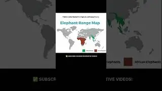 Today, they survive only in Africa and Asia Habitat loss changed everything 🐘