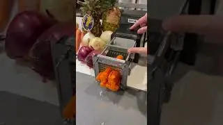 Using a Fry Slicer to Make Carrot Sticks.