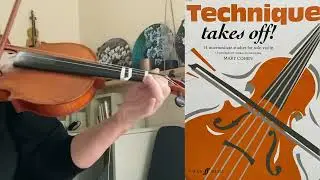 Violin exercises for intermediate level by Mary Cohen. Village Bagpipes