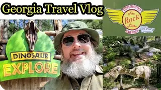 Georgia Travel Vlog: Dinosaur Explore and Walkthrough of Stone Mountain with Animatronic Dinosaurs