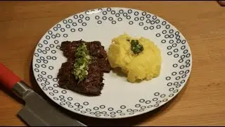 Skirt Steak With Salsa Verde And Garlic Mash Potatoes - Toby's BBQ Corner aka Roettgen Braai Master