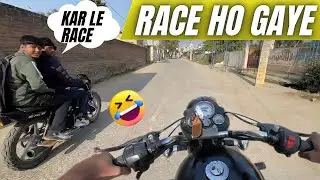 Bullet or modified Splendor ke race 😂| ulta gear bullet | bullet standard | @Ankityaduvanshi1732 