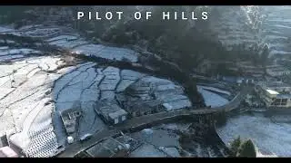 Snow view in mountains. #drone #droneshorts #satyon #snowfall