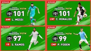 Upcoming Next POTW Featured Players 09 July 2020 In PES 2020 Mobile & PC