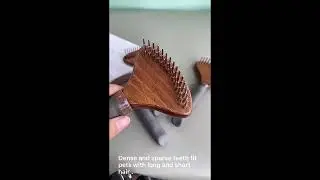 Classical Style Upscale Custom Logo Wooden Pet Needle Comb Dog Pet Grooming Rake Comb