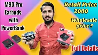 M90 pro earbuds unboxing Review and Price/M90 Pro Earbuds Full Details