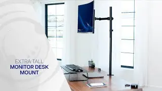 STAND-V011 Single Monitor Extra Tall Desk Mount by VIVO