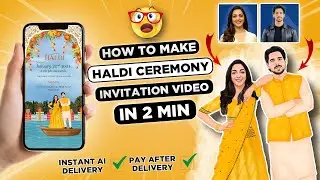 How To Make  Haldi Ceremony  Invitation Video |Trending Haldi Ceremony  Invitation Video | Invito Ai