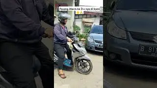 Pasang alarm motor ke 3 kalinya di kami