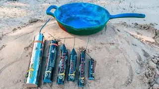 Pan survival test against a firecracker