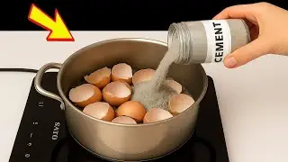 Смешайте цемент с яичной скорлупой и жжёным сахаром. Секрет, который знает лишь 1% людей!