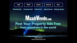 மாடிவீடு.காம் / www.maadiveedu.com is LIVE. Post your property ads Free