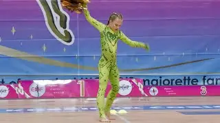 Majorettes CHEEKY GIRLS  / solo pompon cadets ,  Zadar 2023 Majorette World Championship