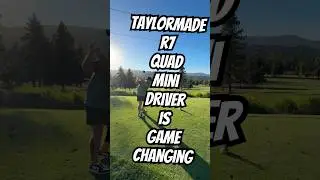 The TaylorMade R7 Quad Mini Driver is game changing on course #taylormade #R7QuadMiniDriver