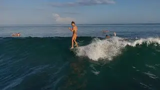Ninefoot studio Surf swimwear, Kuta surf swimsuit one piece in Tripoli color, Padang beach Bali 2021