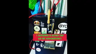 I installed a Nitro Tap  on My kegerator!!