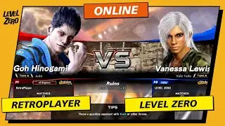 VIRTUA FIGHTER 5 R.E.V.O. - RETROPLAYER ( Goh ) VS ( Vanessa ) LEVEL ZERO - ONLINE VERSUS