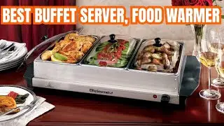 Elite Gourmet EWM-6171 Triple 3 x 2.5 Qt. Trays Buffet Server | Best buffet Server, Food Warmer