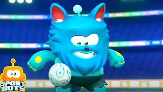 Monster Soccer Subtitute Player & Sportbots Cartoon for Kids