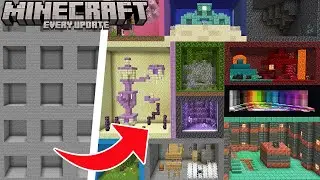 I Built Every Update in Minecraft Bedrock Edition 