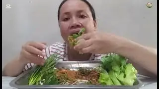 Fried rice noodles, a traditional Lao dish.