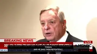 Sen Durbin Disputes Pres Trump&rsquo;s &lsquo;Shithole&rsquo; Denial &lsquo;He Said These Hate Filled Things&rsquo;