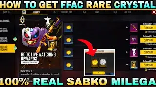 HOW TO GET FFAC RARE CRYSTAL TOKEN IN FREE FIRE , FFAC GOLD RARE CRYSTAL TOKEN KAISE MILEGA