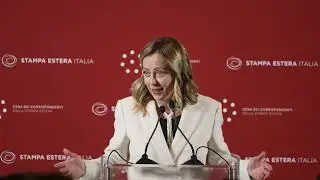 L'intervento di Giorgia Meloni all'incontro con i corrispondenti della Stampa Estera. Non perdetela.
