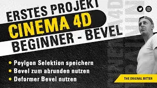 C4D - Beginner | Polygon Bevel Selektion erstellen