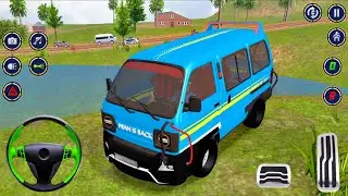 Real Van Driving Simulator Games 2025 - Mini Coach Bus Offroad Driving 3D Game - Android GamePlay