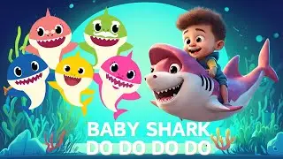 Colorful Baby Shark Dance for Kids 🎵 | Learn Colors in the Ocean 🌊
