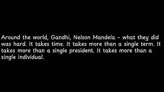 Around the world, Gandhi, Nelson Mandela