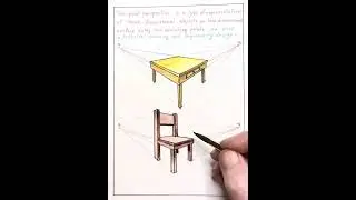 Drawing table and chair