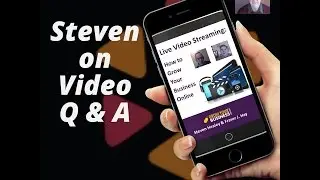 Steven on Video Live Q and A broadcast using Belive.tv to Facebook Live