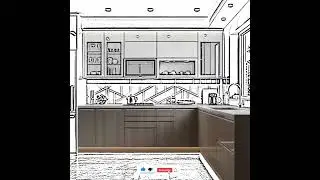 Minimalist Kitchen Cabinet Rendering &ndash; Clean & Modern Design