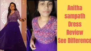 Anithasampath Dress Review See Difference 🧐| Instagram fraud Alert🧐 Must Watch #anithasambath