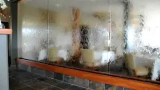 Glass Panel Waterfall - Vigilucci's Restaurant, San Diego, CA.avi